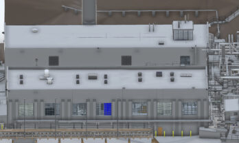 UGA Steam Plant Exterior Elevation Model