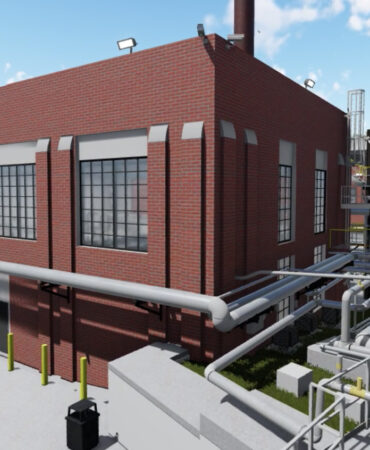 UGA Steam Plant Exterior Rendering