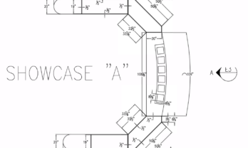 POS Showcase Counter AutoCAD Drawing